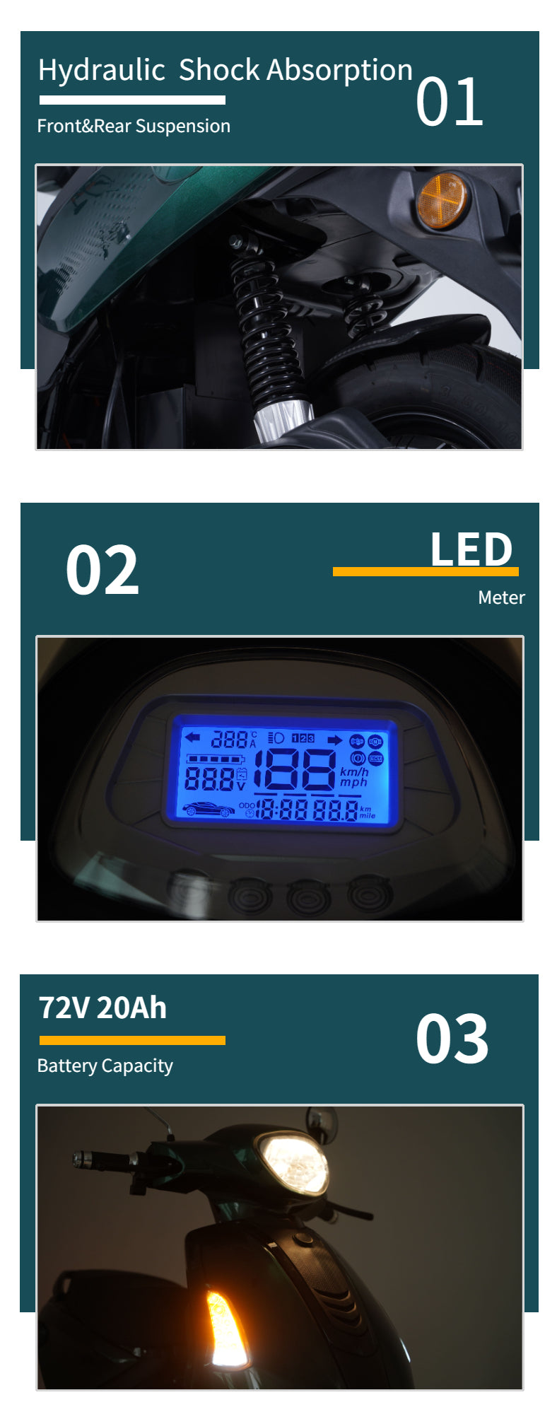 Skuter elektrik me dy rrota EF06 1000w me motor elektrik të shpejtë