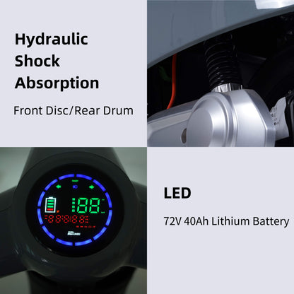 72v 1500W Graphene Battery Automatic Scooters Electric Bikes